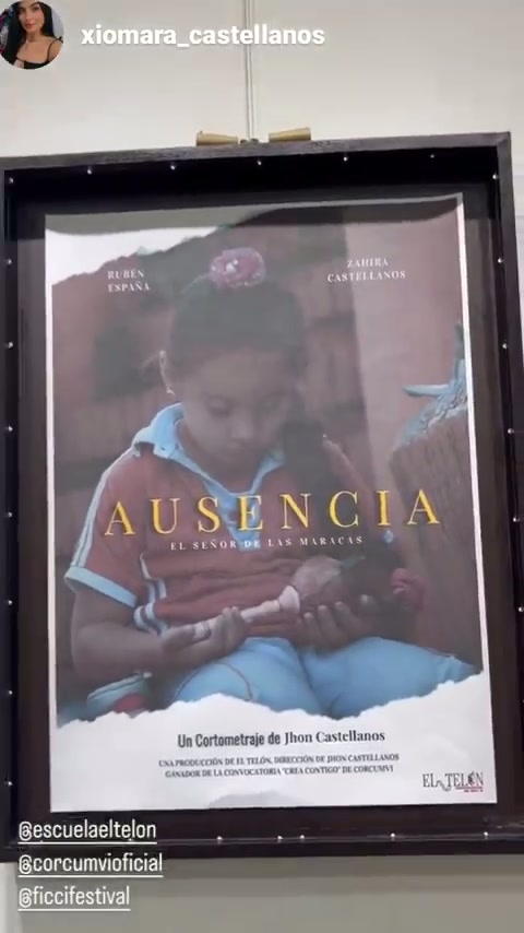 Afiche del cortometraje ganador Ausencia: El señor de las maracas